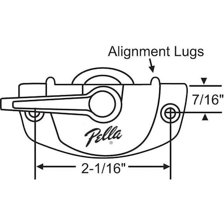 Strybuc Entrygard Sash Lock Champagne 50-364-35P